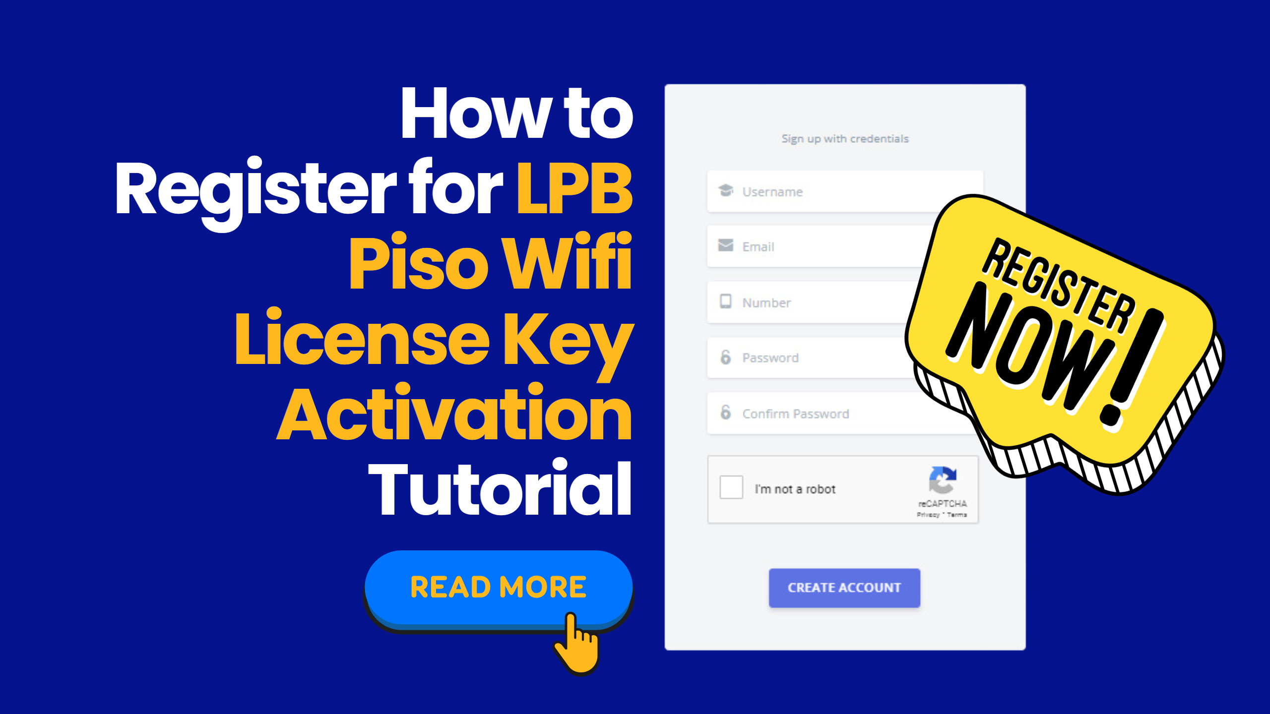 Register for LPB Piso Wifi
